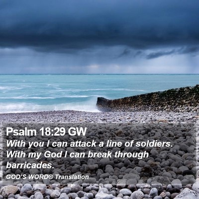 Psalm 18:29 GW Bible Verse Image