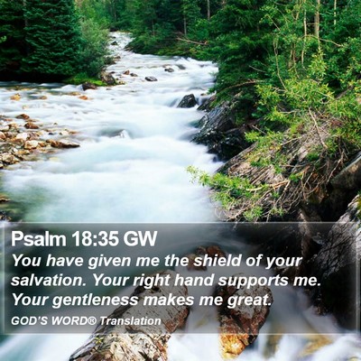 Psalm 18:35 GW Bible Verse Image