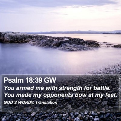 Psalm 18:39 GW Bible Verse Image