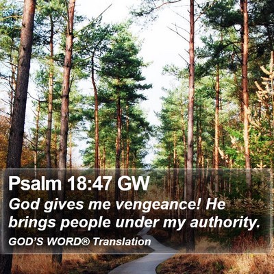 Psalm 18:47 GW Bible Verse Image