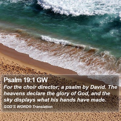 Psalm 19:1 GW Bible Verse Image