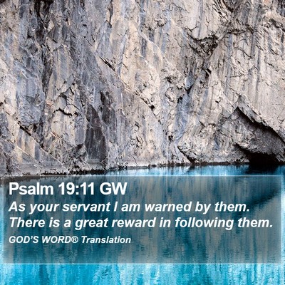 Psalm 19:11 GW Bible Verse Image