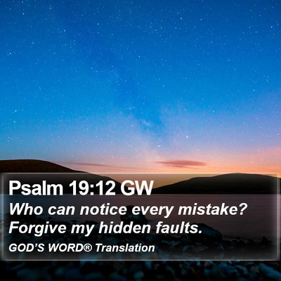 Psalm 19:12 GW Bible Verse Image
