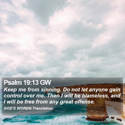 Psalm 19:13 GW Bible Verse Image