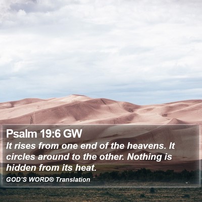 Psalm 19:6 GW Bible Verse Image