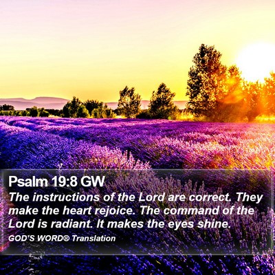Psalm 19:8 GW Bible Verse Image