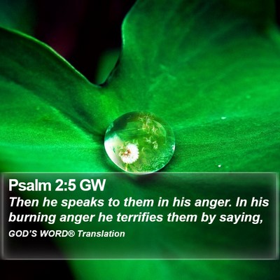 Psalm 2:5 GW Bible Verse Image