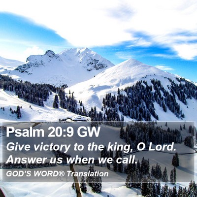 Psalm 20:9 GW Bible Verse Image