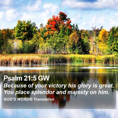 Psalm 21:5 GW Bible Verse Image