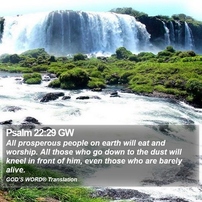 Psalm 22:29 GW Bible Verse Image