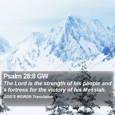 Psalm 28:8 GW Bible Verse Image
