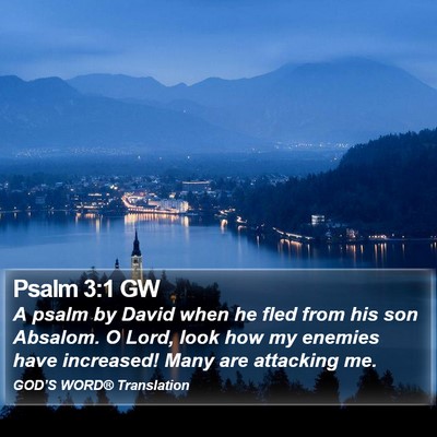 Psalm 3:1 GW Bible Verse Image
