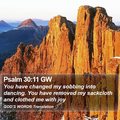 Psalm 30:11 GW Bible Verse Image
