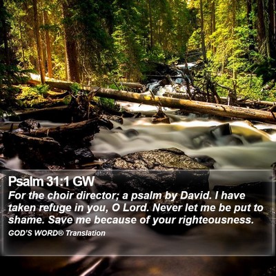 Psalm 31:1 GW Bible Verse Image