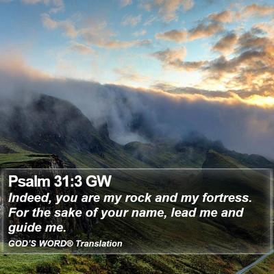 Psalm 31:3 GW Bible Verse Image