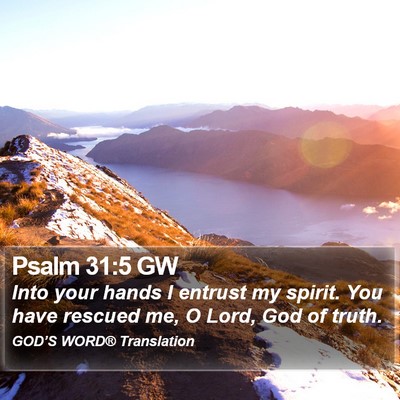 Psalm 31:5 GW Bible Verse Image