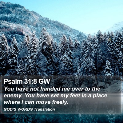 Psalm 31:8 GW Bible Verse Image