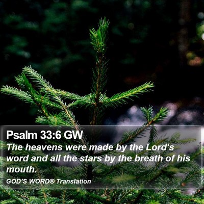 Psalm 33:6 GW Bible Verse Image