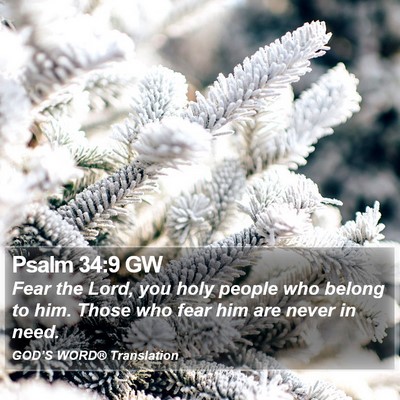 Psalm 34:9 GW Bible Verse Image