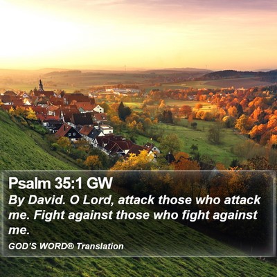 Psalm 35:1 GW Bible Verse Image