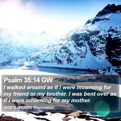 Psalm 35:14 GW Bible Verse Image