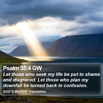 Psalm 35:4 GW Bible Verse Image