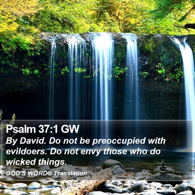 Psalm 37:1 GW Bible Verse Image