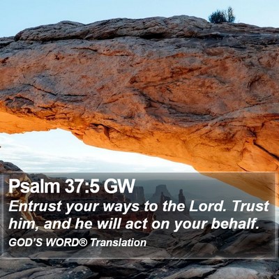 Psalm 37:5 GW Bible Verse Image