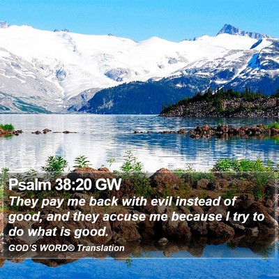 Psalm 38:20 GW Bible Verse Image