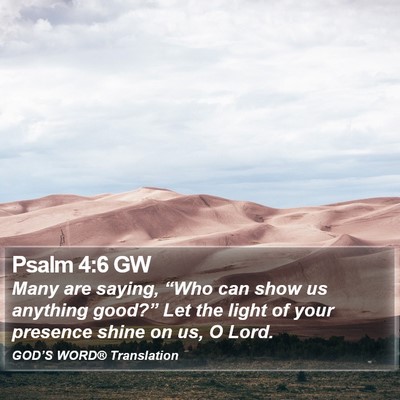 Psalm 4:6 GW Bible Verse Image