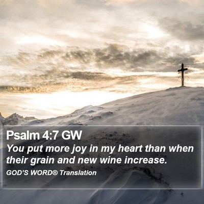 Psalm 4:7 GW Bible Verse Image