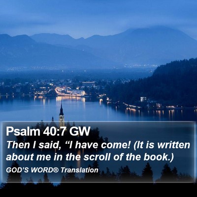 Psalm 40:7 GW Bible Verse Image