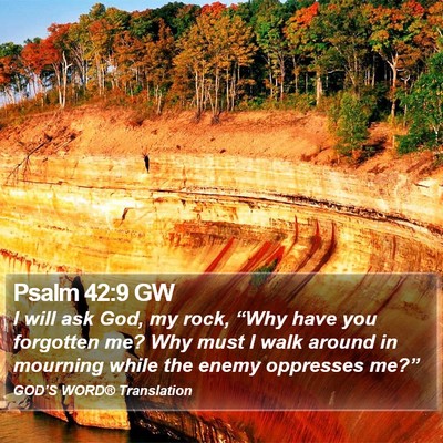 Psalm 42:9 GW Bible Verse Image