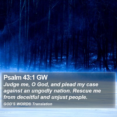 Psalm 43:1 GW Bible Verse Image
