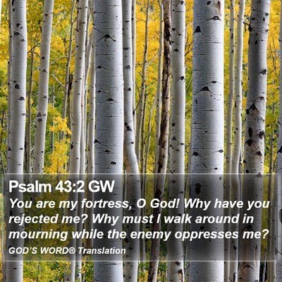 Psalm 43:2 GW Bible Verse Image