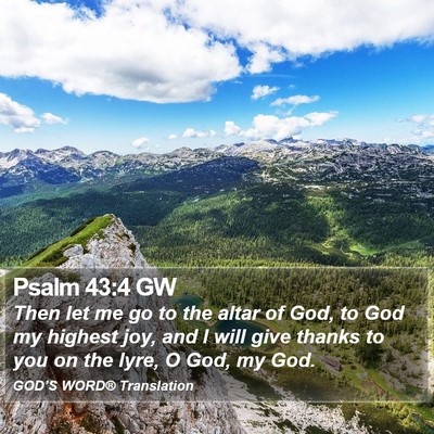 Psalm 43:4 GW Bible Verse Image