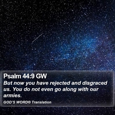 Psalm 44:9 GW Bible Verse Image
