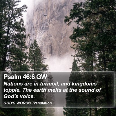 Psalm 46:6 GW Bible Verse Image
