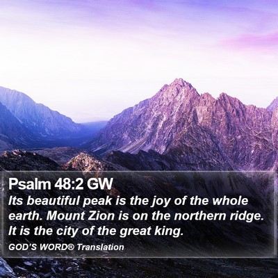 Psalm 48:2 GW Bible Verse Image