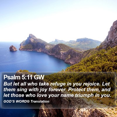 Psalm 5:11 GW Bible Verse Image