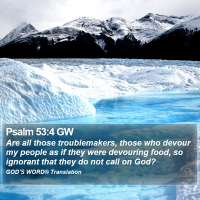 Psalm 53:4 GW Bible Verse Image