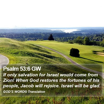 Psalm 53:6 GW Bible Verse Image