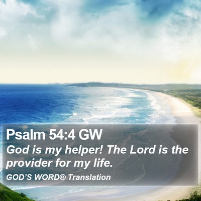 Psalm 54:4 GW Bible Verse Image