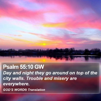 Psalm 55:10 GW Bible Verse Image