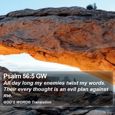Psalm 56:5 GW Bible Verse Image