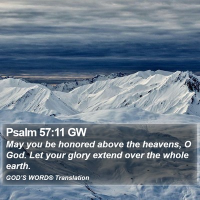 Psalm 57:11 GW Bible Verse Image