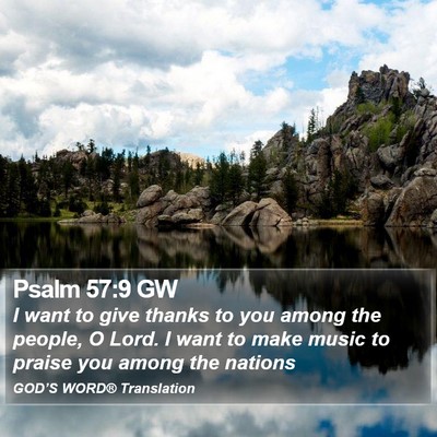 Psalm 57:9 GW Bible Verse Image