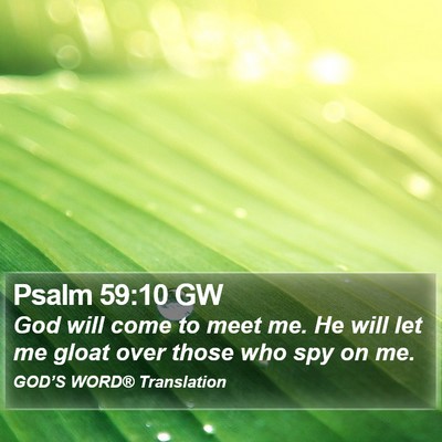 Psalm 59:10 GW Bible Verse Image