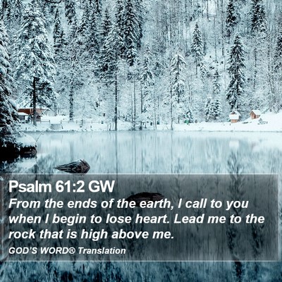Psalm 61:2 GW Bible Verse Image