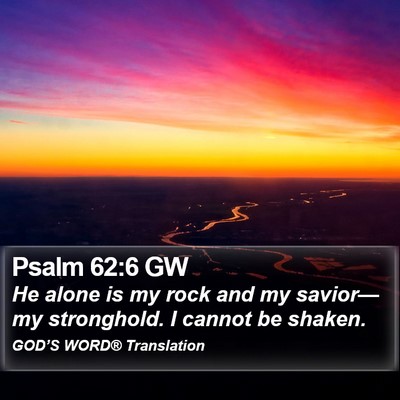 Psalm 62:6 GW Bible Verse Image